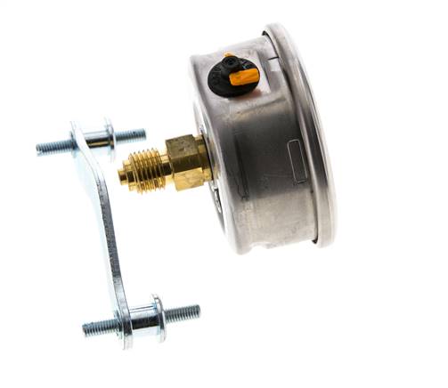 G1/4 Rear Connection Glycerine Pressure Gauge 0 to 16 bar 63mm WIKA