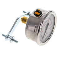 G1/4 Rear Connection Glycerine Pressure Gauge 0 to 16 bar 63mm WIKA