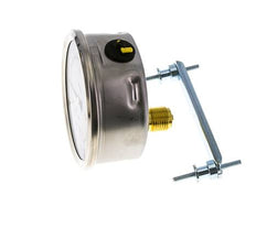 G1/2 Rear Connection Glycerine Pressure Gauge -1 to 9 bar 100mm WIKA