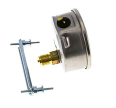 G1/2 Rear Connection Glycerine Pressure Gauge -1 to 9 bar 100mm WIKA