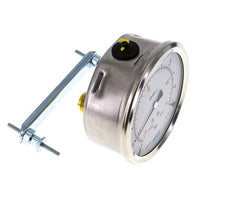 G1/2 Rear Connection Glycerine Pressure Gauge -1 to 9 bar 100mm WIKA
