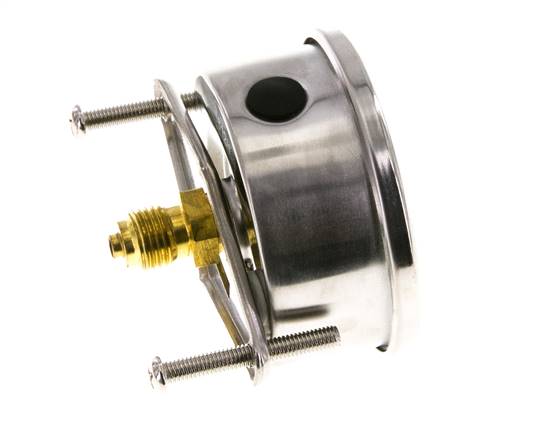 G1/4 Rear Connection Glycerine Pressure Gauge -1 to 9 bar 63mm