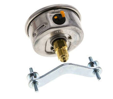 G1/4 Rear Connection Glycerine Pressure Gauge -1 to 9 bar 63mm WIKA