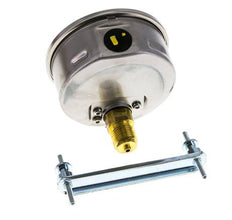 G1/2 Rear Connection Glycerine Pressure Gauge 0 to 2.5 bar 100mm WIKA