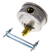 G1/2 Rear Connection Glycerine Pressure Gauge 0 to 2.5 bar 100mm WIKA