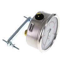 G1/2 Rear Connection Glycerine Pressure Gauge 0 to 2.5 bar 100mm WIKA