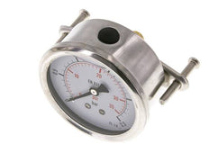 G1/4 Rear Connection Glycerine Pressure Gauge 0 to 2.5 bar 63mm