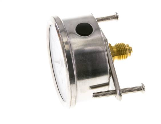 G1/4 Rear Connection Glycerine Pressure Gauge 0 to 2.5 bar 63mm