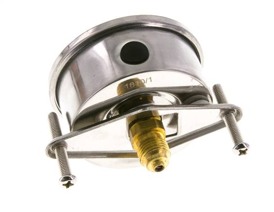 G1/4 Rear Connection Glycerine Pressure Gauge 0 to 2.5 bar 63mm