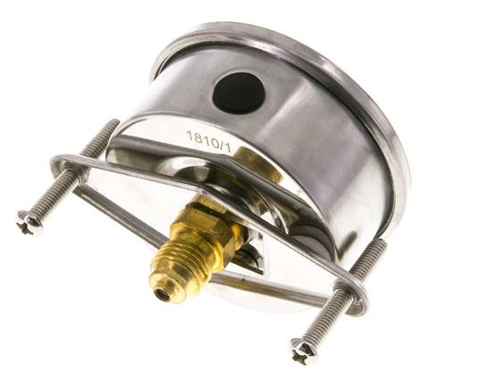 G1/4 Rear Connection Glycerine Pressure Gauge 0 to 2.5 bar 63mm