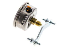 G1/4 Rear Connection Glycerine Pressure Gauge 0 to 2.5 bar 63mm WIKA