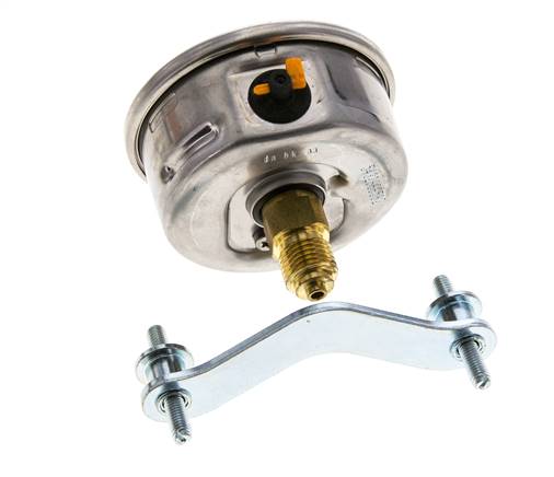 G1/4 Rear Connection Glycerine Pressure Gauge 0 to 2.5 bar 63mm WIKA