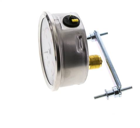 G1/2 Rear Connection Glycerine Pressure Gauge 0 to 250 bar 100mm WIKA
