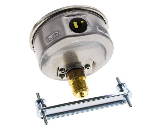 G1/2 Rear Connection Glycerine Pressure Gauge 0 to 250 bar 100mm WIKA