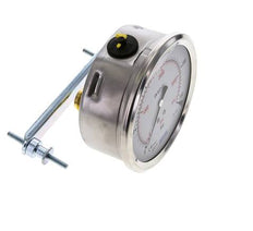 G1/2 Rear Connection Glycerine Pressure Gauge 0 to 250 bar 100mm WIKA