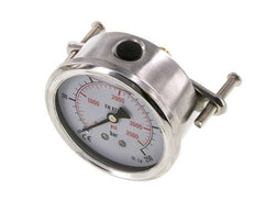 G1/4 Rear Connection Glycerine Pressure Gauge 0 to 250 bar 63mm