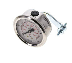 G1/4 Rear Connection Glycerine Pressure Gauge 0 to 250 bar 63mm WIKA