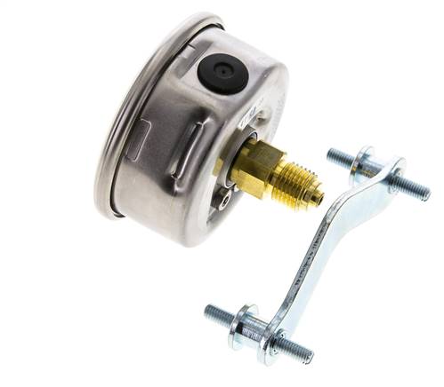 G1/4 Rear Connection Glycerine Pressure Gauge 0 to 250 bar 63mm WIKA
