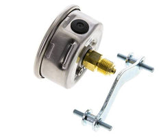 G1/4 Rear Connection Glycerine Pressure Gauge 0 to 250 bar 63mm WIKA