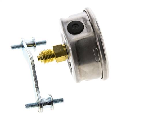 G1/4 Rear Connection Glycerine Pressure Gauge 0 to 250 bar 63mm WIKA