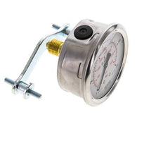 G1/4 Rear Connection Glycerine Pressure Gauge 0 to 250 bar 63mm WIKA
