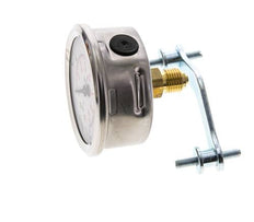 G1/4 Rear Connection Glycerine Pressure Gauge 0 to 25 bar 63mm WIKA