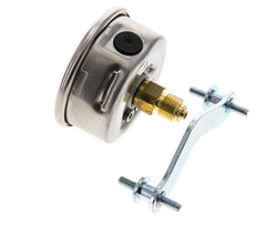 G1/4 Rear Connection Glycerine Pressure Gauge 0 to 25 bar 63mm WIKA