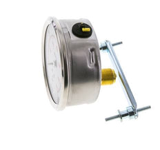 G1/2 Rear Connection Glycerine Pressure Gauge 0 to 400 bar 100mm WIKA