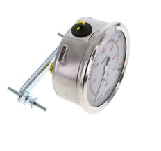 G1/2 Rear Connection Glycerine Pressure Gauge 0 to 400 bar 100mm WIKA