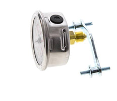 G1/4 Rear Connection Glycerine Pressure Gauge 0 to 400 bar 63mm WIKA