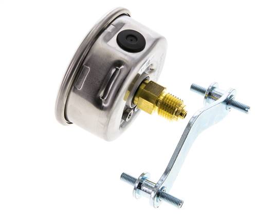G1/4 Rear Connection Glycerine Pressure Gauge 0 to 400 bar 63mm WIKA