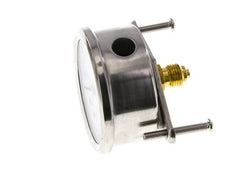 G1/4 Rear Connection Glycerine Pressure Gauge 0 to 40 bar 63mm