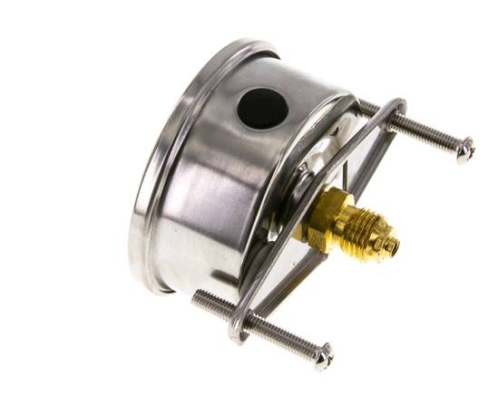 G1/4 Rear Connection Glycerine Pressure Gauge 0 to 40 bar 63mm