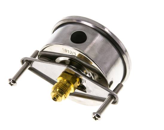 G1/4 Rear Connection Glycerine Pressure Gauge 0 to 40 bar 63mm