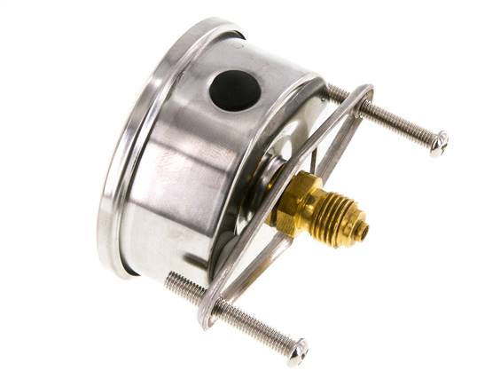 G1/4 Rear Connection Glycerine Pressure Gauge 0 to 600 bar 63mm