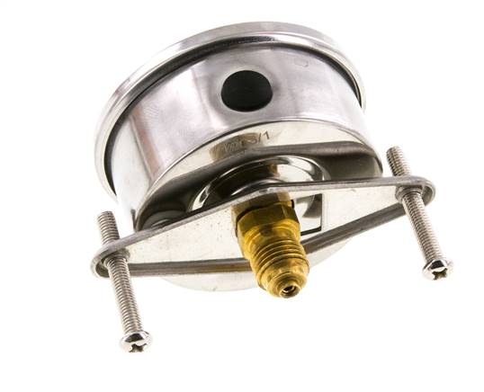 G1/4 Rear Connection Glycerine Pressure Gauge 0 to 600 bar 63mm