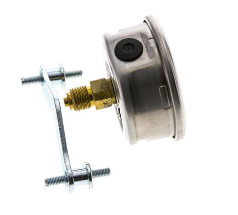 G1/4 Rear Connection Glycerine Pressure Gauge 0 to 600 bar 63mm WIKA