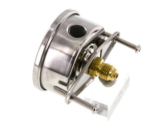 G1/4 Rear Connection Glycerine Pressure Gauge 0 to 60 bar 63mm