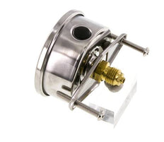 G1/4 Rear Connection Glycerine Pressure Gauge 0 to 60 bar 63mm
