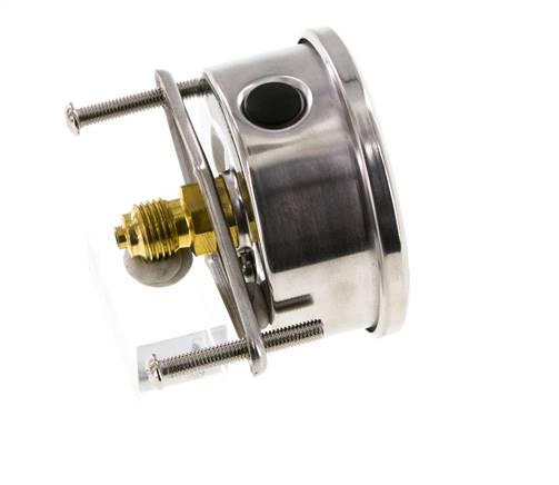 G1/4 Rear Connection Glycerine Pressure Gauge 0 to 60 bar 63mm