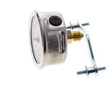 G1/4 Rear Connection Glycerine Pressure Gauge 0 to 60 bar 63mm WIKA