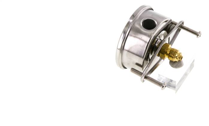 G1/4 Rear Connection Glycerine Pressure Gauge 0 to 6 bar 63mm
