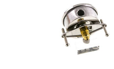 G1/4 Rear Connection Glycerine Pressure Gauge 0 to 6 bar 63mm