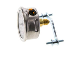 G1/4 Rear Connection Glycerine Pressure Gauge 0 to 6 bar 63mm WIKA