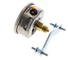 G1/4 Rear Connection Glycerine Pressure Gauge 0 to 6 bar 63mm WIKA