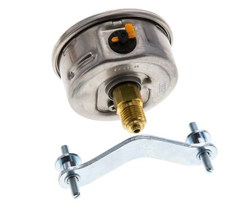 G1/4 Rear Connection Glycerine Pressure Gauge 0 to 6 bar 63mm WIKA