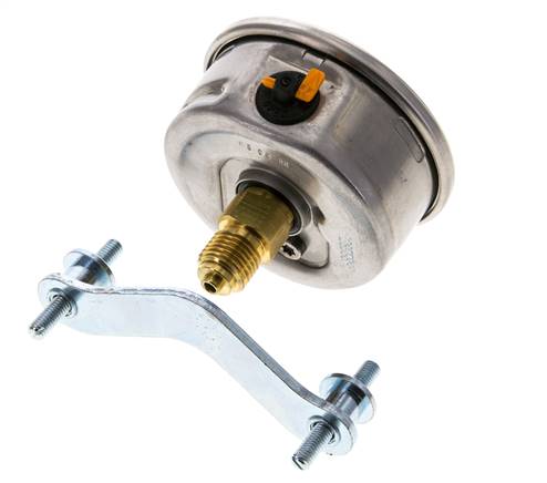 G1/4 Rear Connection Glycerine Pressure Gauge 0 to 6 bar 63mm WIKA