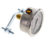 G1/4 Rear Connection Glycerine Pressure Gauge 0 to 6 bar 63mm WIKA