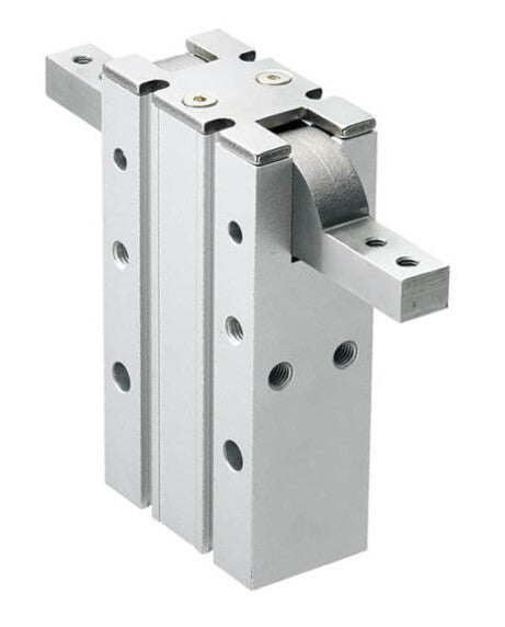 D10 mm 2-Jaw 180 deg Angular Double Acting Pneumatic Gripper Standard Jaws