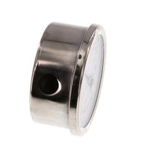 -1..0.6 Bar (-15..9 psi) Glycerin Pressure Gauge Below Stainless steel/Brass 63 mm Class 1.6
